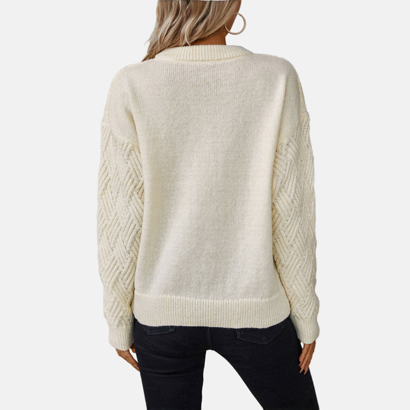 Carole - Pull De Couleur Unie